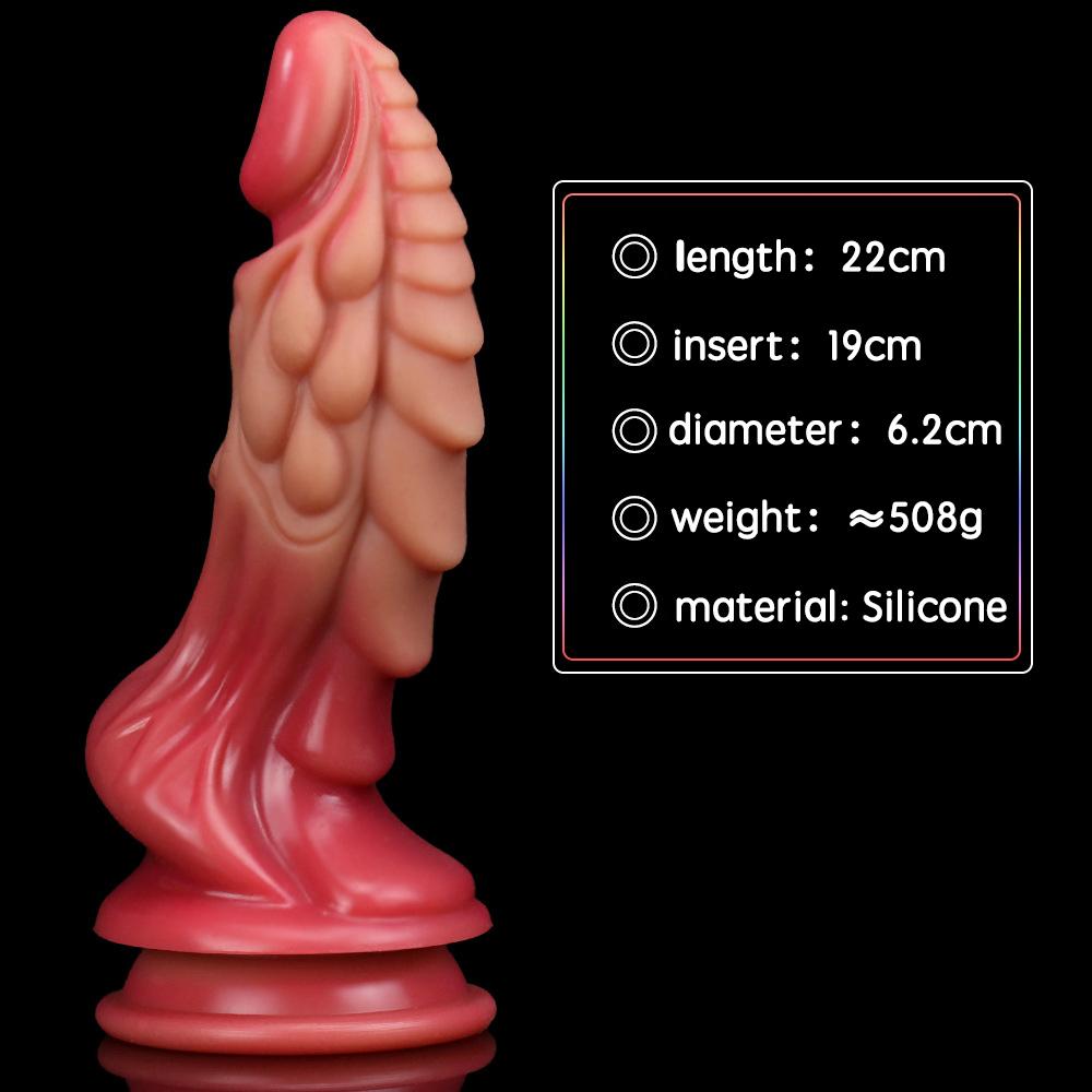 Supersize Stimulation Simulation Gradient Silicone Dildo Female Use Abnormity Simulation Phallus Female Sex Toys Masturbator