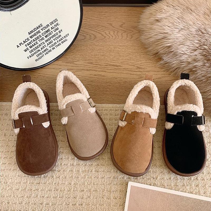 Autumn Winter Women Shoes Casual Flat Shoes Women Moccasins Soft Loafers Fashion Warm Plush Shoes