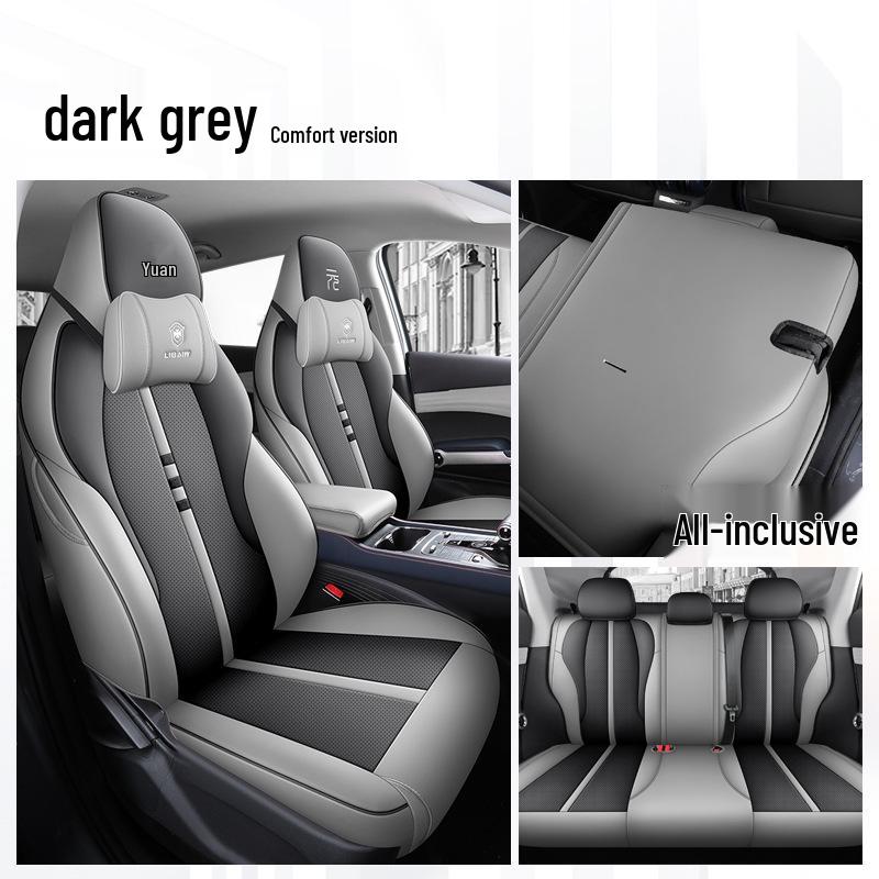 BYD Yuan Plus Universal Car Seat Cover - Four Seasons Breathable Leather Full Surround Cushion