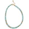 Colorful Natural Stone Beads Handmade Chain Y2K Fashion Necklace for Women Stainless Steel Waterproof Collar Jewelry Gift