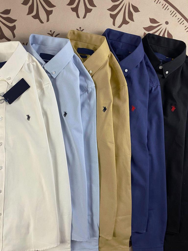 Ralph RL Little Pony Logo War Horse Long Sleeve Classic Embroidered Cotton Polo Shirt for Women