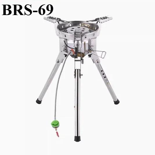 Portable Outdoor Gas Stove 4360W High Power Camping Gas Stove Adjustable Height Foldable Gas Burner Windproof Stove for BRS-69
