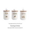 Conjunto de Latas Herméticas ZISIZ de Cerâmica para Café, Açúcar e Chá