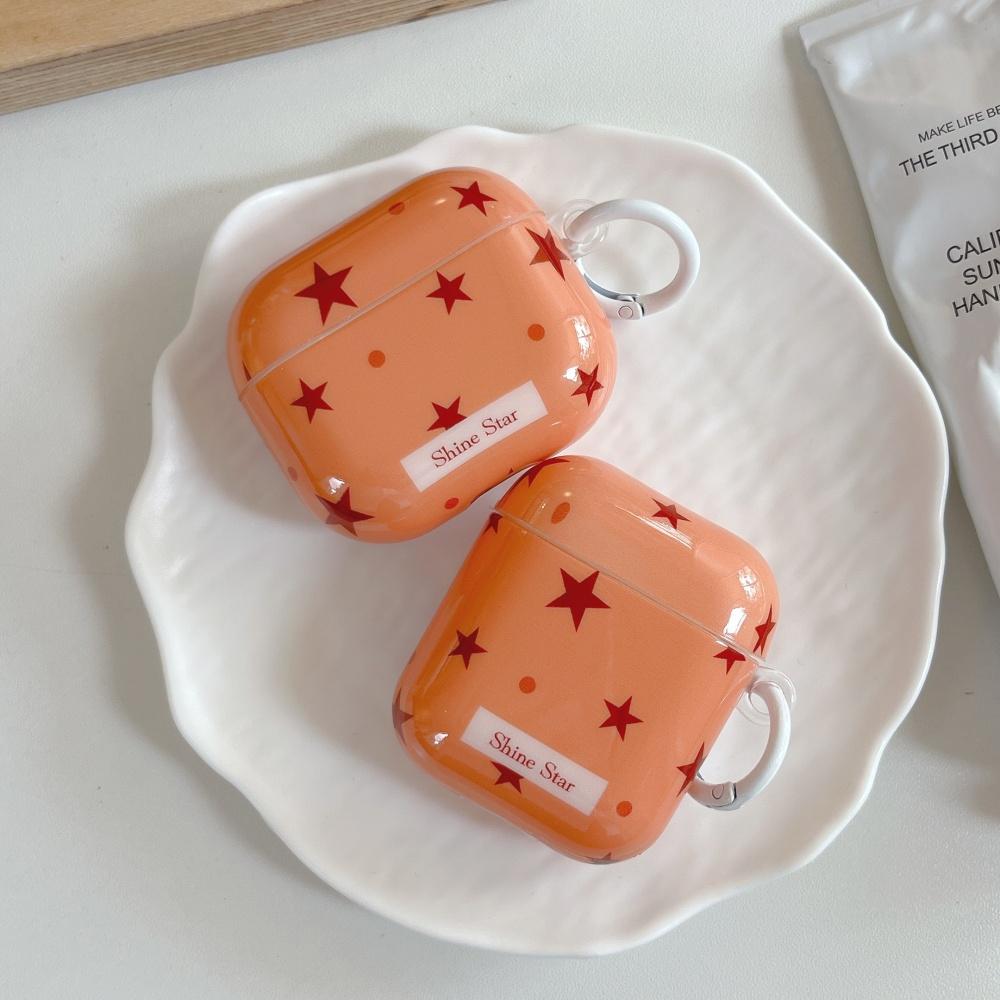 Ins polka dot star letter for AirPods pro3 earphone cover 4th generation wireless bluetooth apple AirPods 1 /2 generation earphone case