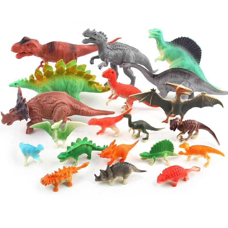 Ancient Dinosaur Children'S Simulation Animal Model Dolls, Solid Vinyl Colored Dinosaur Toys