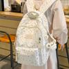 Schoolbag Japanese ins new high-value fresh and sweet star make-up bag women's light travel large-capacity backpack