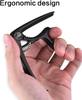 Exclusive Guitar Capo for Acoustic Electric Folk and Zinc Alloy [Amazon Brand] Capo, One-Touch Guitars, Guitars, Guitars, Ukuleles, (Black)