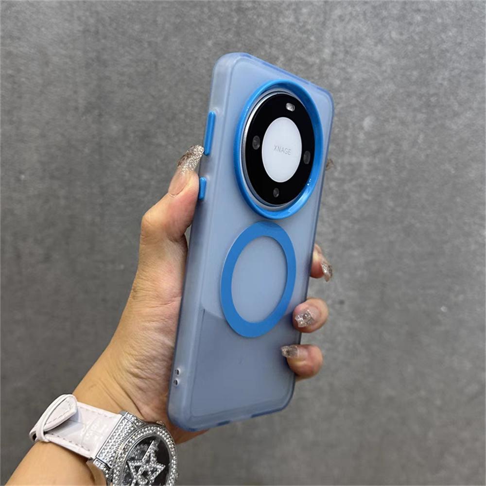 Matte Clear Candy Magnetic For Magsafe Case For Huawei P70 Ultra Mate 70 60 Plus Honor 300 X60 X50 X9 X8 B C Magic 7 Pro 6 Lite