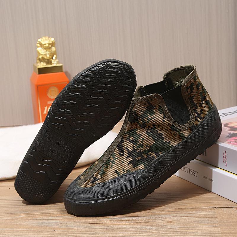 Spring and summer work shoes non-slip and wear-resistant shoes breathable outdoor liberation shoes men's and women's high-top labor shoes ingot shoes