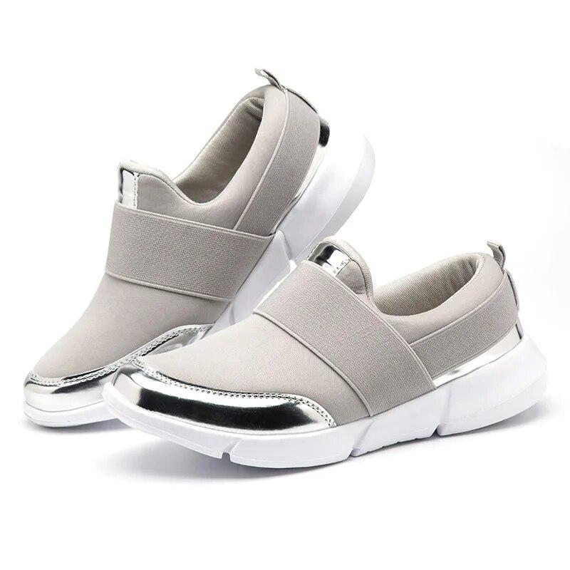 Baskets de voyage pour femmes printemps automne chaussures de course à semelle épaisse confort grande taille mocassins à enfiler Zapatilla Deportiva Mujer