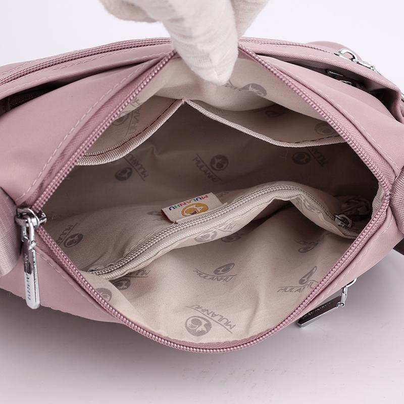 Malá čtvercová taška Mateřská taška Dámská taška Vícevrstvá Lehká Velkokapacitní Taška přes rameno a crossbody