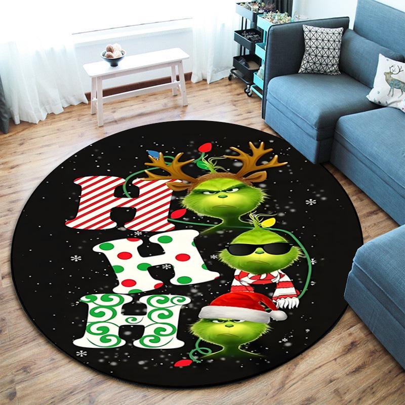 American Christmas Comedy How the Grinch Stole Christmas carpet Household goods decoration anti slip home table and chair mat aisle door mat carpet 25
