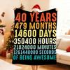40Th Birthday So Happy I M 40 Today Blanket Soft Throw Blanket for Home Bedroom Bed Sofa Picnic Travel Office Cover Blanket Gift