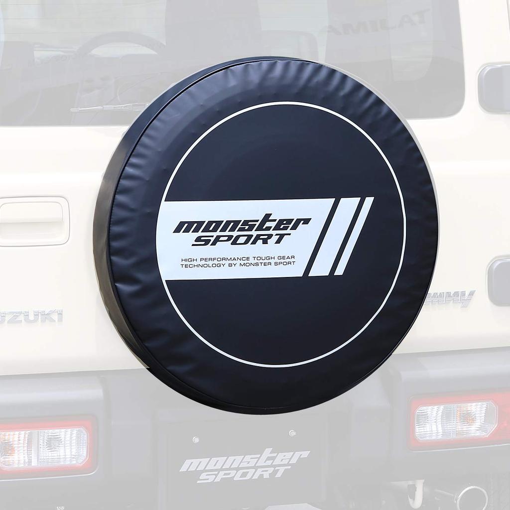 MONSTER SPORT MS Circle Spare Tire Design for Jimny and Prevents Deterioration for Cover, Vehicle-Specific [JB64W], Waterproof, Dustproof, Storage,