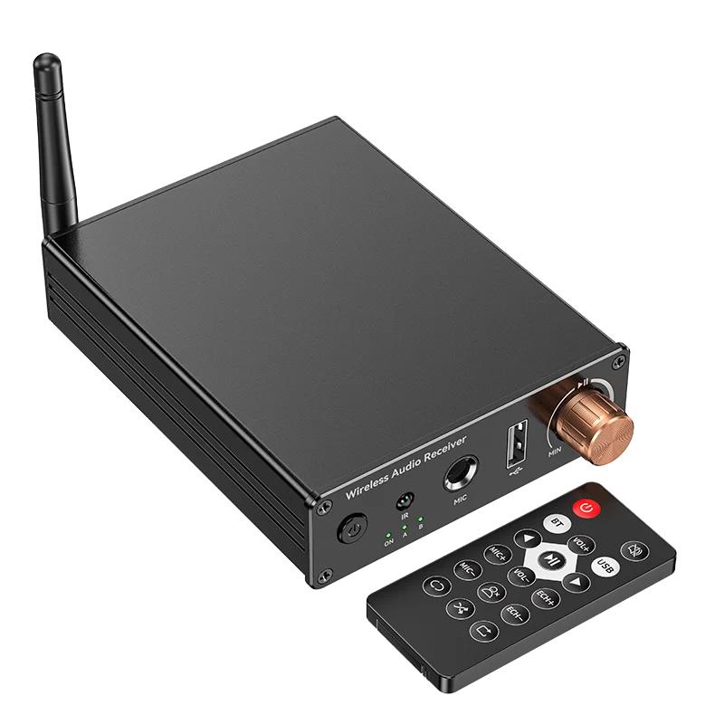 Bluetooth 6.0 Audio Receiver 3.5mm AUX RCA Stereo Wireless Adapter 6.5MM Karaoke USB U-Disk HIFI Lossless Music For Car Speaker