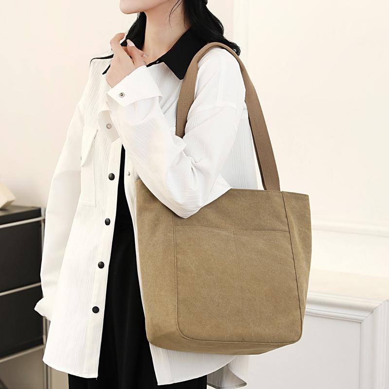 Canvas Bag Women's Shoulder Handbag Wear-resistant Large Capacity Women's Bag
