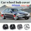 4 pièces 60mm Cache-moyeu de roue de voiture Emblème badge pour Mercedes Benz C180 E300 GLC W163 W166 W167 W204 W205 W212 W213 X253 W117 W176 W164