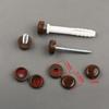 36pcs Foldable Snap Protective Cover Hardware Screw Cover M6 Screw Decorative Covers for Furniture