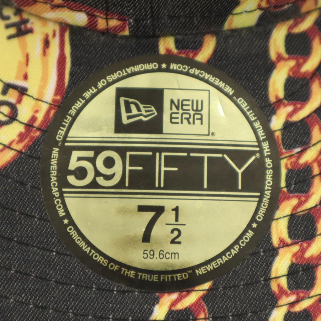 NEW ERA JOYRICH Collaboration 59FIFTY cap 71/2 59.6 Black Men's Used