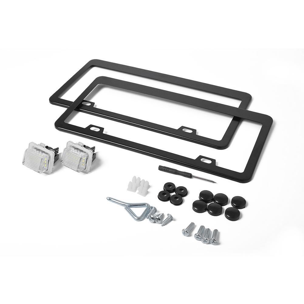 2pcs LED License Number Plate Lights+Repair Kit for W204 W221 W218 W205