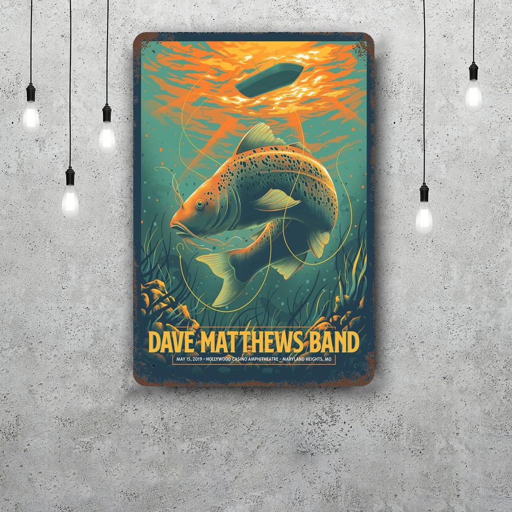 Dave Matthews Band Metallschilder Wanddeko Vintage Blechschilder Captain Metallposter Dekor für Bar Pub Club Wanddekoration