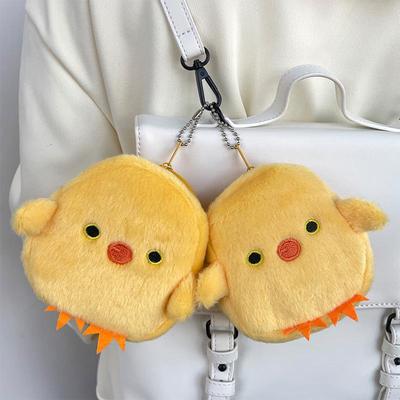 Cute Yellow Chicken Plush Coin Purse & Lipstick Holder
