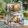 Diy Big Wooden Dollhouse  Furniture Light Kit Doll House Casa Miniature Accessories Wooden Toys Christmas Birthday Gifts New