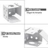 4Pieces 1 Inches White Blind Brackets Metal Construction for Enhancing Home Aesthetic