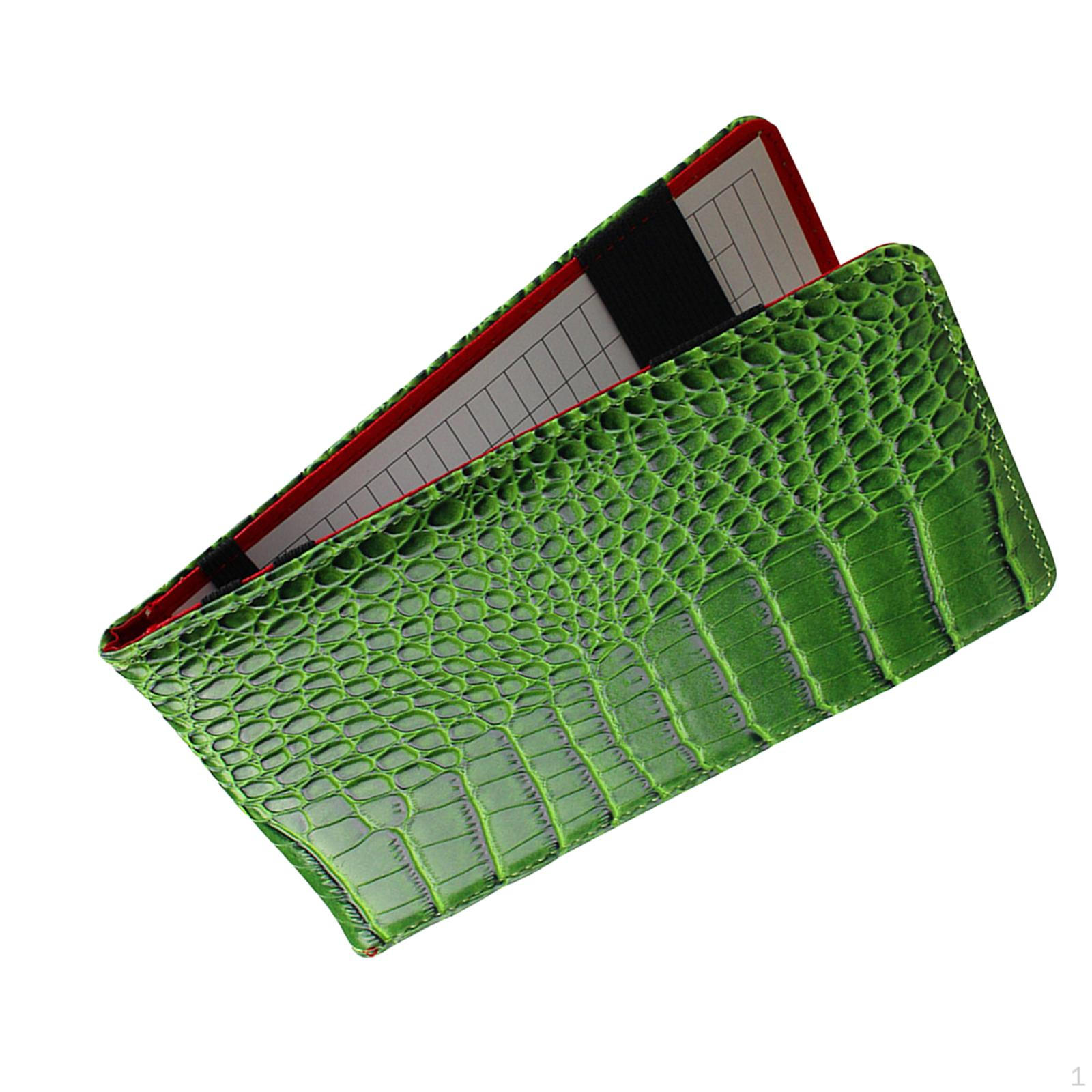 

Golf Scorecard Organizer Sleek and Practical Golfing Companion Dark Green