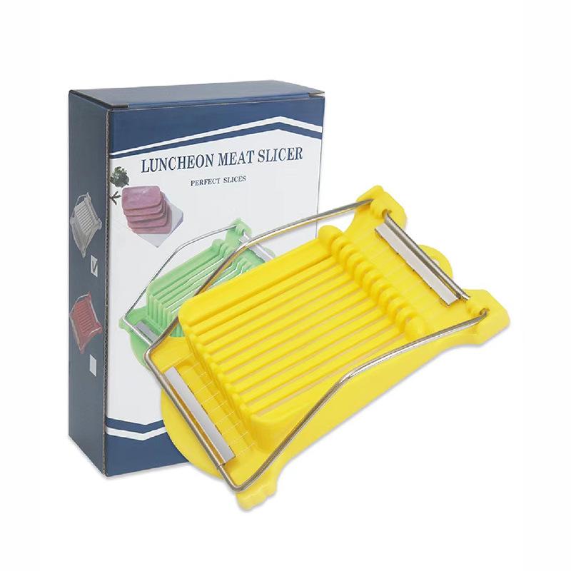 4Colors Luncheon Meat Egg Cutter Stainless Steel Multi Function Food Banana Cheese Strawberry Slicer Kitchen Gadget