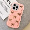 Soft Phone Cover Case for iPhone 17 Air 15 Plus 12 14 8 16 Pro Max 13 XR 11 Pink Bow
