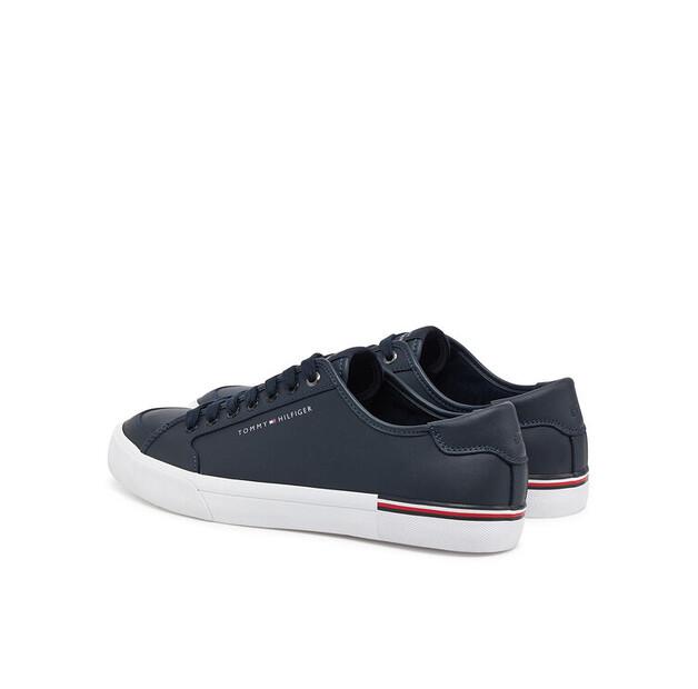 Мужские кроссовки Tommy Hilfiger Core corporate vulc кожа fm0fm05399 granatowy