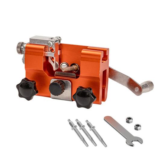 1 Set Chainsaw Sharpener Kit with 3/5/10 Sharpening Rods Portable Hand Crank Chainsaw Sharpening Jig Tools Kit with Sharpening Heads