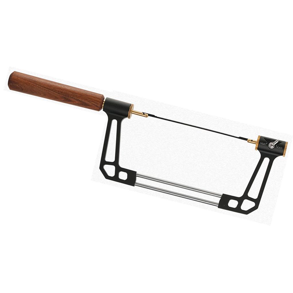 Coping Saw Round Wooden Handle Aluminum Alloy U Type Wire Frame Saw with 15T 18T 24T HSS Blades for