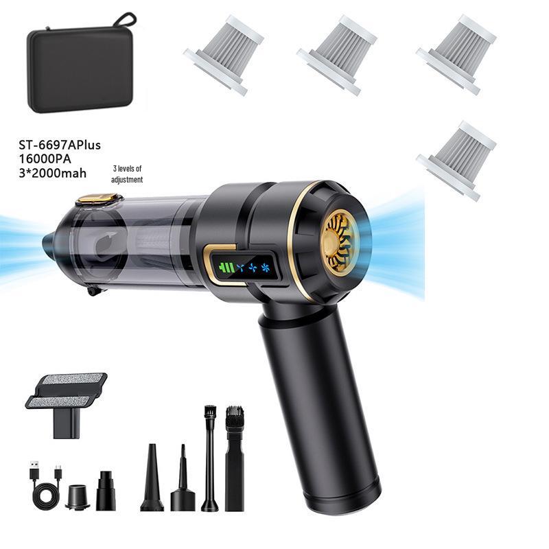 Handheld Brushless Motor Car Vacuum Cleaner with LCD Display, Suction, and Blower