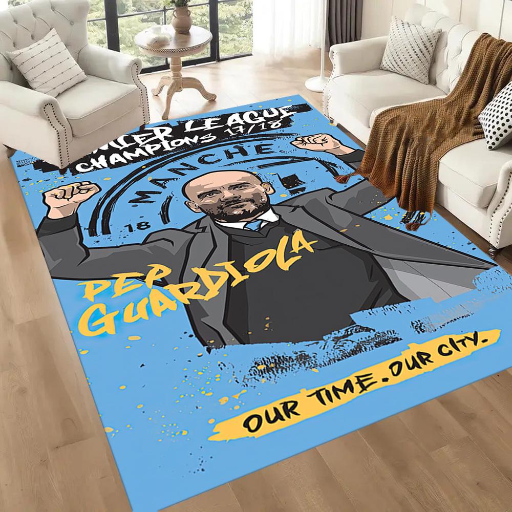 Manchester City Carpet Design For Balcony Living Rooms Outdoor Kitchen Antislip Rug Decorate Offices Spiritual Gift