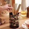 French Chopstick Holder Ceramic Chopstick Storage Box Chopstick Cage with Draining Water Spoon Holder Kitchens Accessories