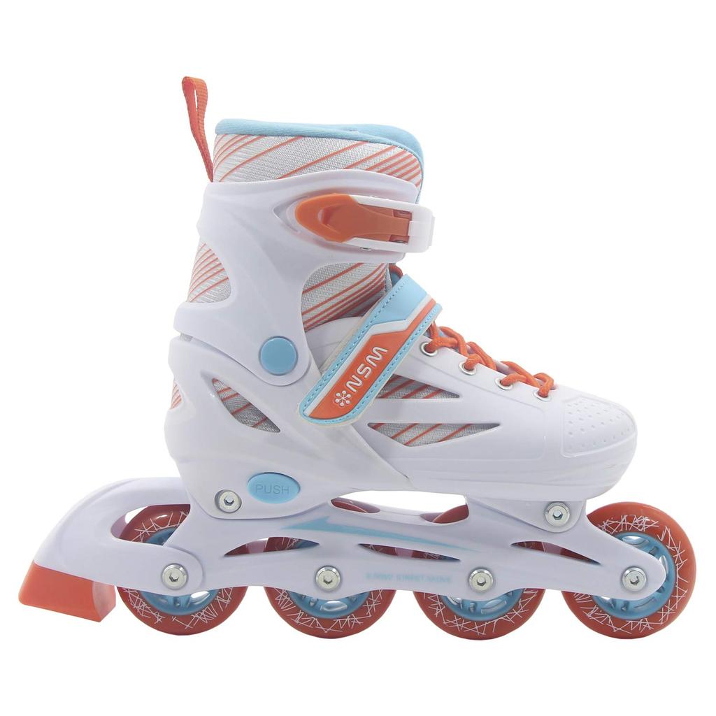 NEW STREET MOVE Verstellbare Inlineskates GW-901 (Orange, 24,5-27cm)