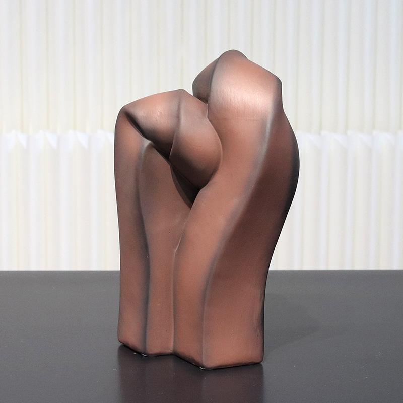 Scultura Astratta Contorta Ornamenti Decorativi Arte Modello Irregolare Soggiorno Mobile TV Veranda Decorazioni