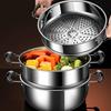 316 Stainless Steel Steamer Basket Kitchen Cooking Tool with Double Ear Steam Rack Safe Material Generic Drain Basket