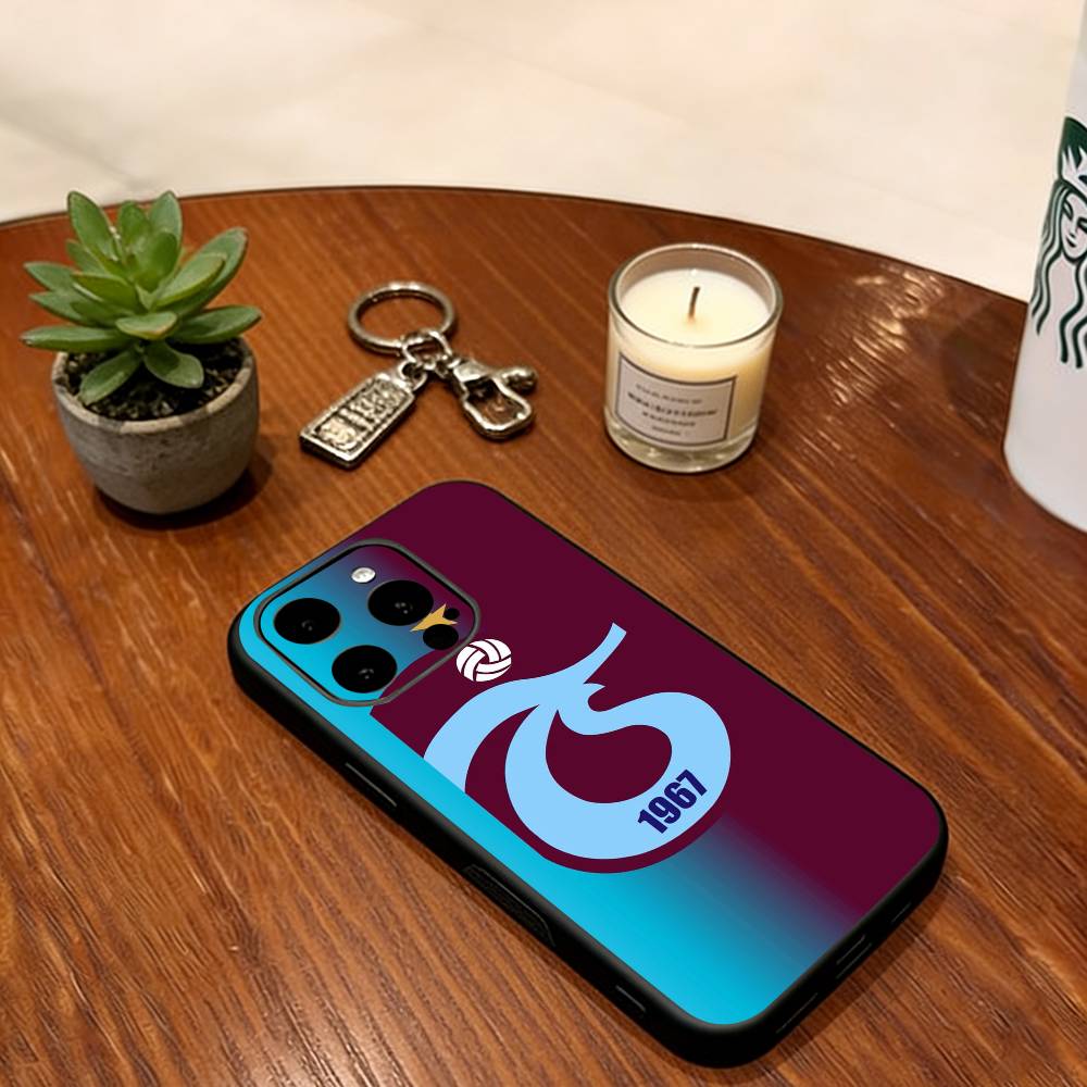 T-Trabzonspor Handyhülle Für iPhone 17,16,15,14,13,12,11 Plus,Pro Max,XS,Weiche Silikon Schwarze Hülle