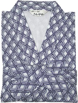 Gauze Size L for and Yukata For Nursing and Hospitalization Men's Sleepwear, Double-Layered Gauze, 100% Cotton, Men's Sleepwear, Pajamas, Hotels,