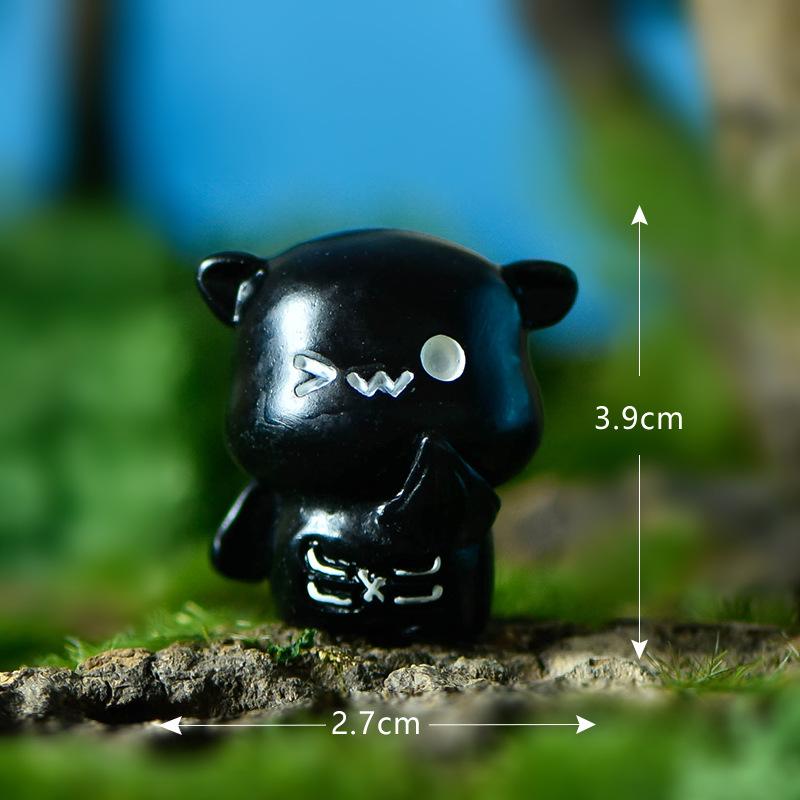 Halloween Series Micro-landscape Crystal Ball Accessories Transparent Ghost Pumpkin Resin Small Ornaments