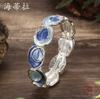 New Color Oil Irregular Oval Elastic Bracelet, Women's Versatile High-end Geometric Bracelet