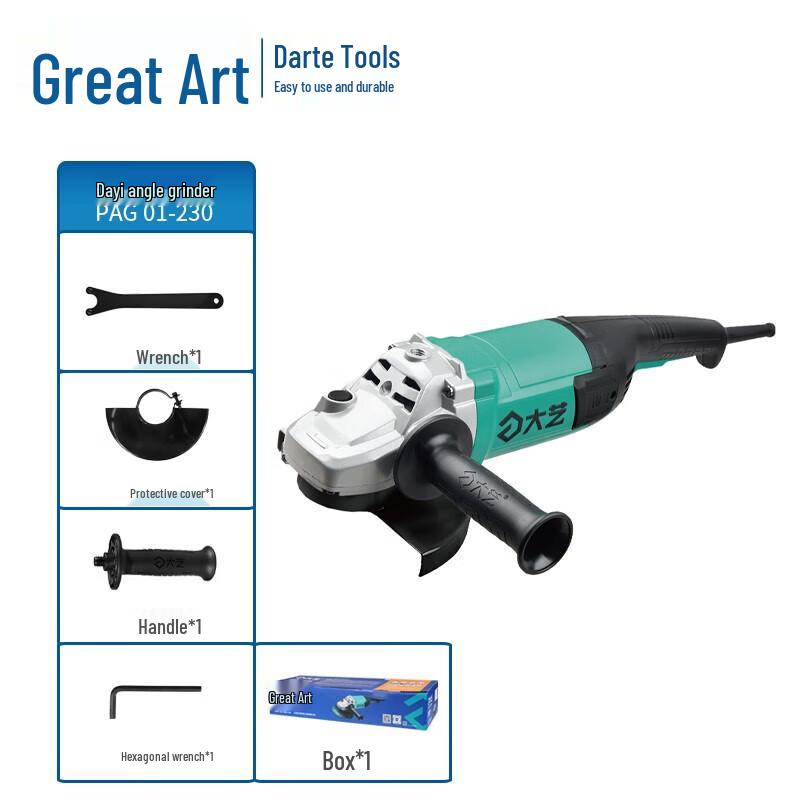 

Dayi 2200W Industrial Angle Grinder CN plug (adapter included)