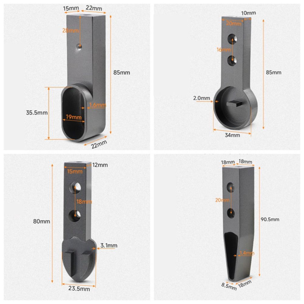 V-shaped Lifting Flange Seat Light Luxury Pipe Holder Support Bracket Seat  Hardware Accessories