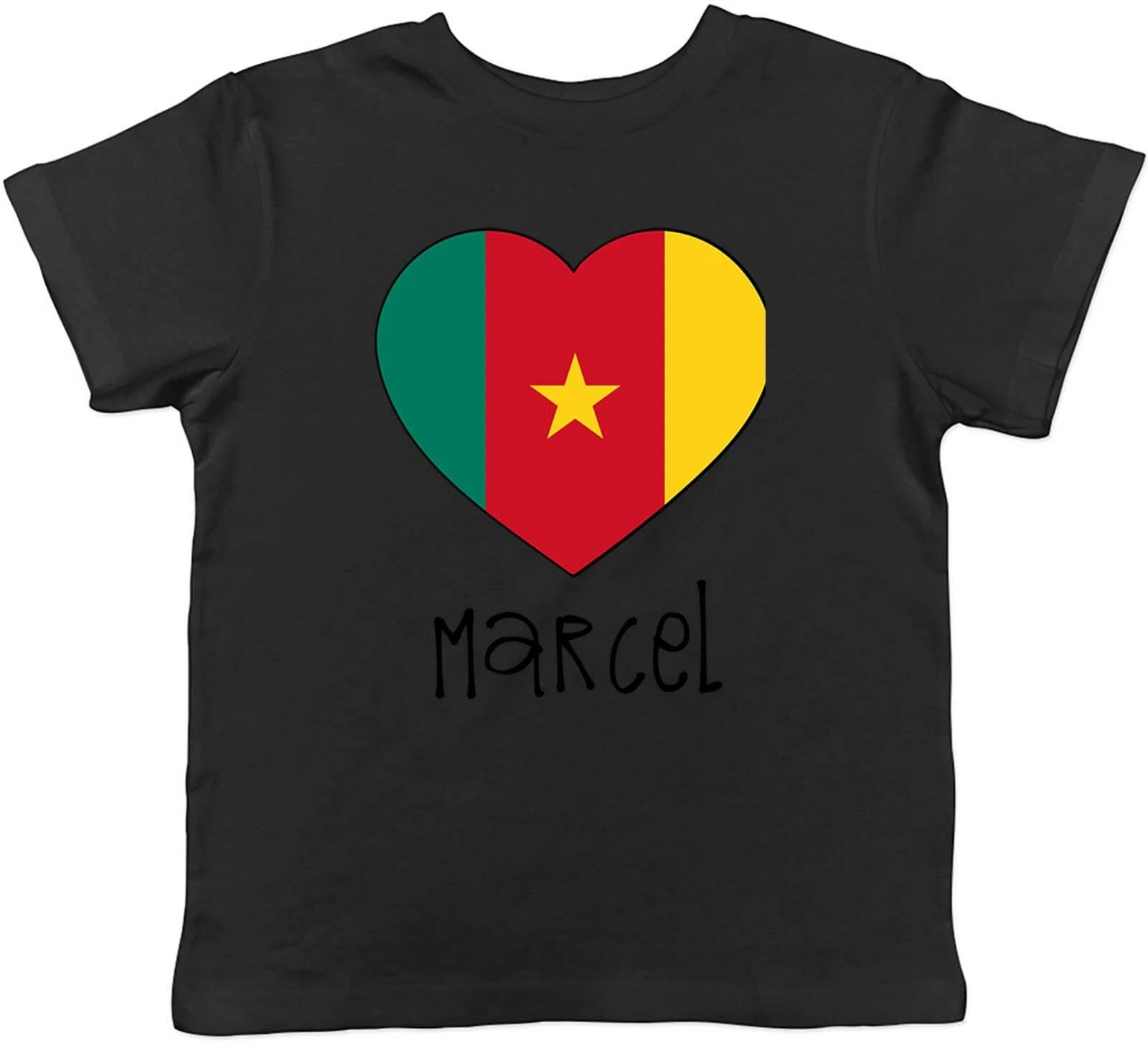 

Personalised Cameroon Football Nation Flag Childrens Kids T-Shirt Boys Girls 100