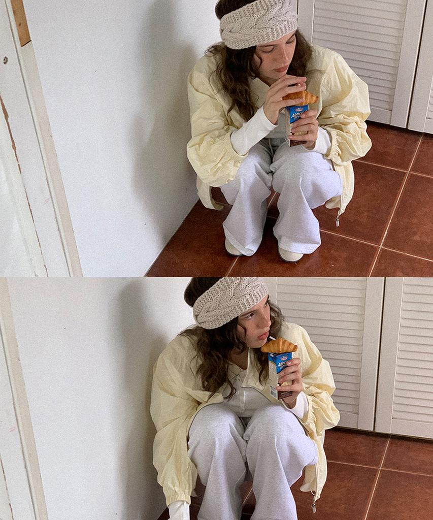 RE L Hay Wind Jacket (Custard)