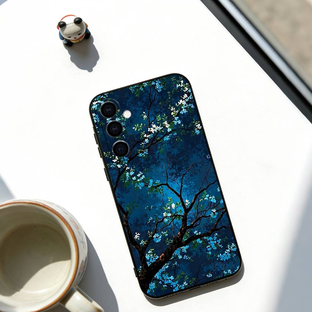 

Atmospheric Phone Case For Samsung Galaxy A73,A72,A71,A70,A53,A52,A51,Soft Silicone Black Cover Samsung a52
