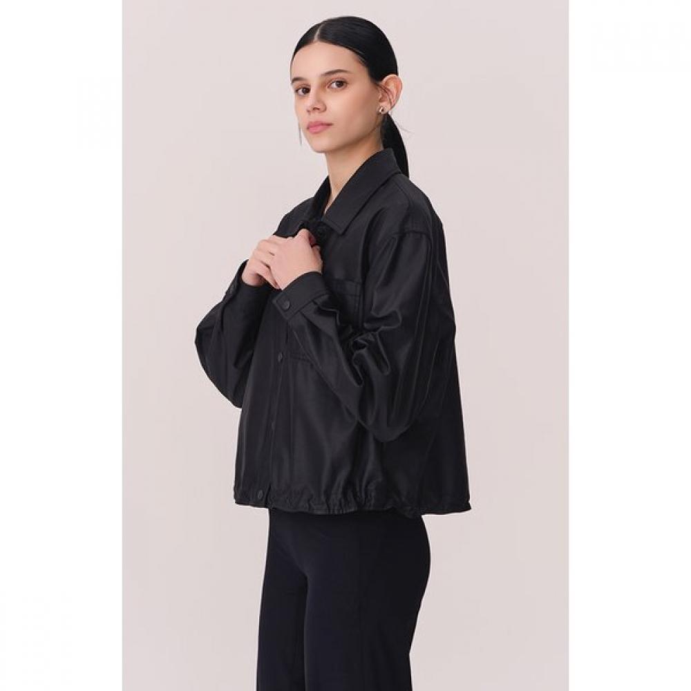 Huit Fake Leather Shirt Jacket Htwsu5k02t